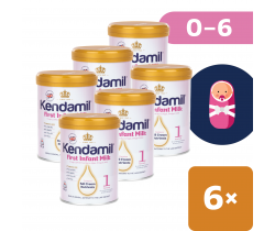 6x Dojčenské mlieko 900 g DHA+ Kendamil 1