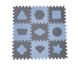 Hracia podložka puzzle 90x90 cm Baby Dan Geometrické tvary