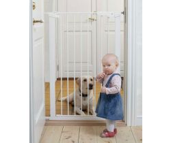 Vysoká zábrana 73-86 cm biela Baby Dan Premier PET Gate