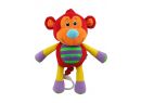 BabyMix Červená Opička hrajúca plyšová hračka