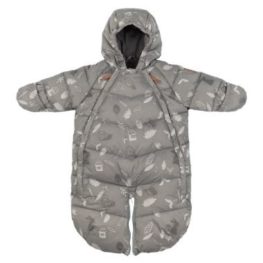 Baby Overall Leokid Gray Blue Forest