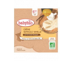 Babybio Doypack krupička s vanilkou 4x85g
