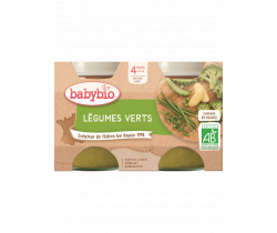 Babybio zeleninový príkrm zelená zelenina 2 x 130g