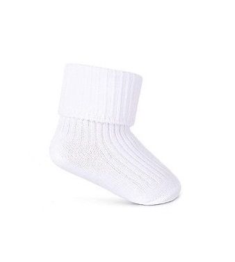 Bavlnené ponožky 0+ Pinokio Deluxe Biele