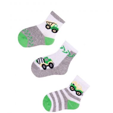 Bavlnené ponožky 3 ks Yo Green Builder