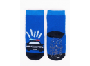Bavlnené ponožky YO Blue Police s protišmykom
