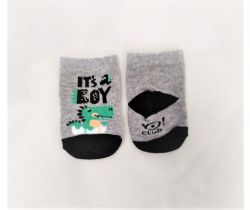 Bavlnené ponožky YO Grey Dino