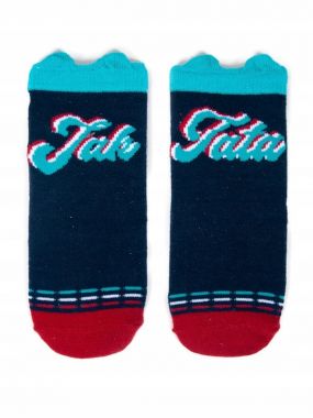Bavlnené ponožky YO s uškami Like Dad Blue
