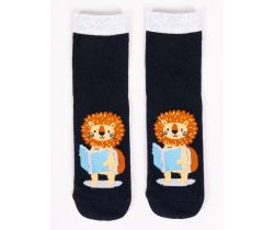 Bavlnené ponožky YO School Animal Lion