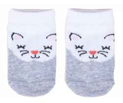 Bavlnené ponožky YO White Cat