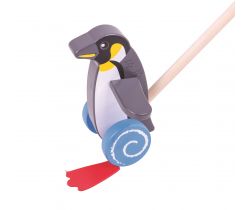 Drevený Ježdík Bigjigs Baby Tučniak