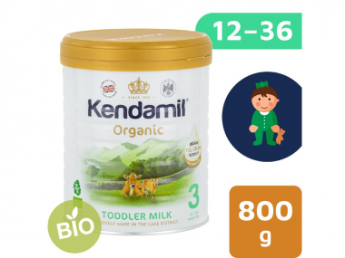 BIO plnotučné batoľacie mlieko 800 g DHA+ Kendamil Organic 3