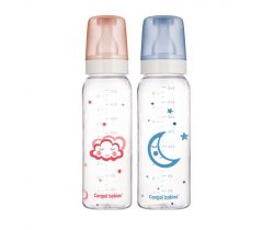 Canpol fľaša sklenená 240 ml Night dreams