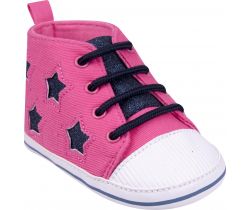 Topánočky s šnúrkami Yo Pink-Black Stars