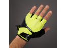 Cyklistické rukavice pre dospelých Chiba Gel Premium Neónovo žltá