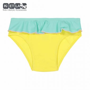 Dievčenské plavky s UV ochranou Kietla Nohavičky Yellow/Green