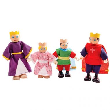 Drevené postavičky Bigjigs Toys Kráľovská rodina