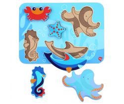 Drevené puzzle Lucy&Leo Ocean and Sea Animals
