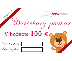 Elektronický darčekový poukaz 100 EUR - nakupujte samostatne