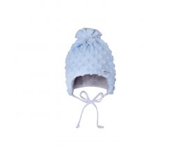 Detská zimná čiapka veľ. 32 - 46 Esito Minky Teddy Blue