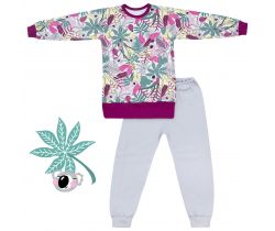 Dievčenské pyžamo Esito Jungle Purple