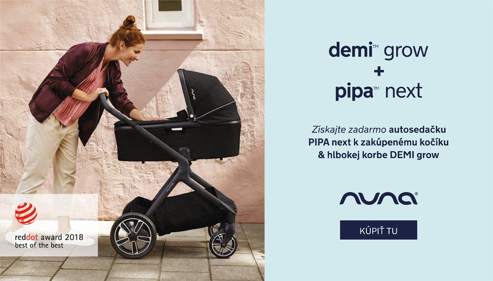 Nuna Demi Grow + autosedačka Pipa Next Zadarmo
