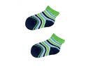 Froté ponožky s protišmykovou úpravou Yo Green Stripes