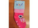 Froté ponožky s protišmykovou úpravou Yo Pink Owl