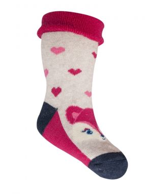 Froté ponožky s protišmykovou úpravou Yo Red Fox