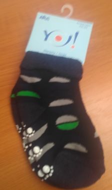 Froté ponožky s protišmykovou úpravou Yo Rounds