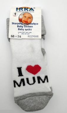 Froté ponožky veľkosť 1 Pinokio Deluxee I Love Mum