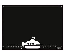 Obojstranná tabuľa s ponorkou Jeujura