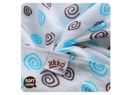 Kikko plienky Bambusová línia kolekce Spirals&Bubbles 70x70 cm Mix 3 ks