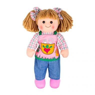 Látková bábika Bigjigs Toys Elsie 34cm