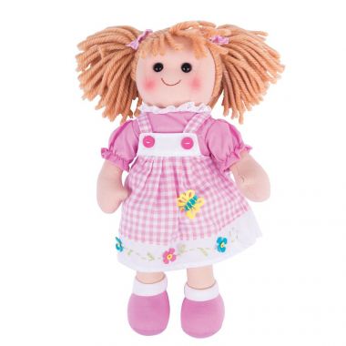 Látková bábika Bigjigs Toys Eva 34 cm