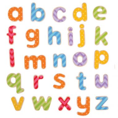 Magnetická farebná abeceda Bigjigs Toys Malé písmená