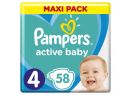 Plienky Pampers Active Baby Maxi Pack 4 (9-14 kg) 58 ks