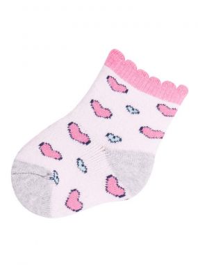 Ponožky froté Yo Pink/Blue Hearts
