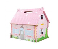Prenosný drevený domček pre bábiky Bigjigs Toys