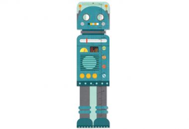 Rastúce meter Petitcollage Robot Modrý