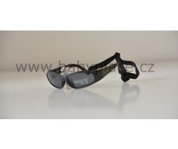 Slnečné okuliare pre deti s gumičkou Crazy Dog Black