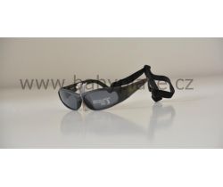 Slnečné okuliare pre deti s gumičkou Crazy Dog Black