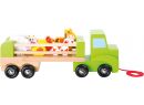 Drevené ťahacie nákladné auto so zvieratkami Small Foot