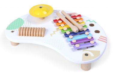Drevený stôl s hudobnými nástrojmi EcoToys