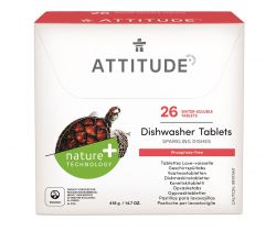 Tablety do umývačky bez fosfátov 26 ks Attitude