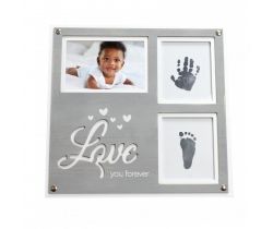 Rámček pre odtlačok Happy Hands Vintage Frame Print Kit "Love you forever"