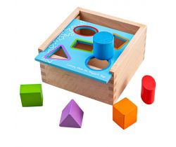 Vkladacia krabička s tvarmi Bigjigs Toys